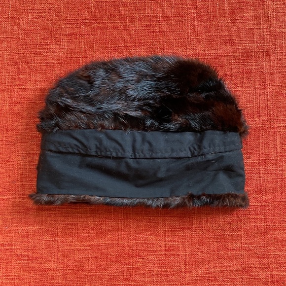 Vintage 50’s 60’s Brown Mink Fur Arctic Hat - Picture 12 of 15